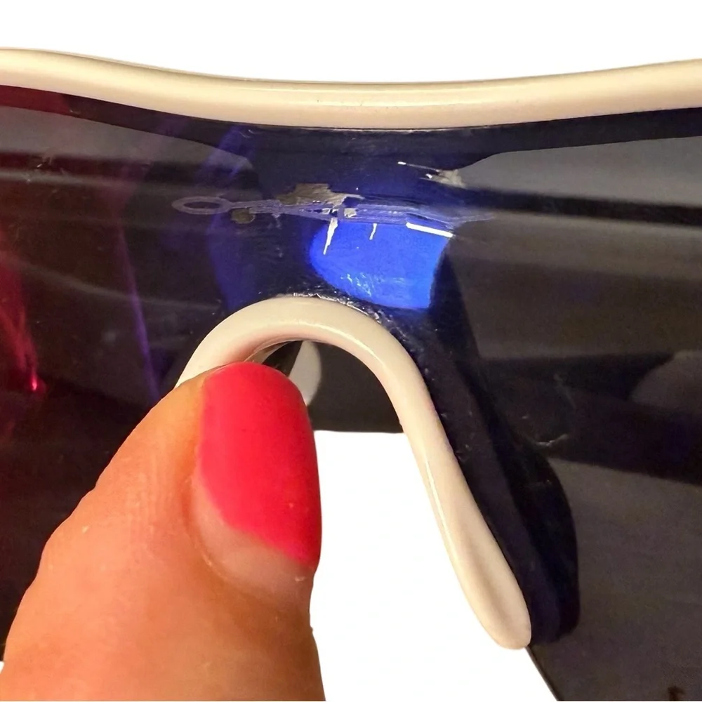 Oakley Radar Path Sunglasses – White/Red Iridium – Peeling Lenses - Picture 9 of 10